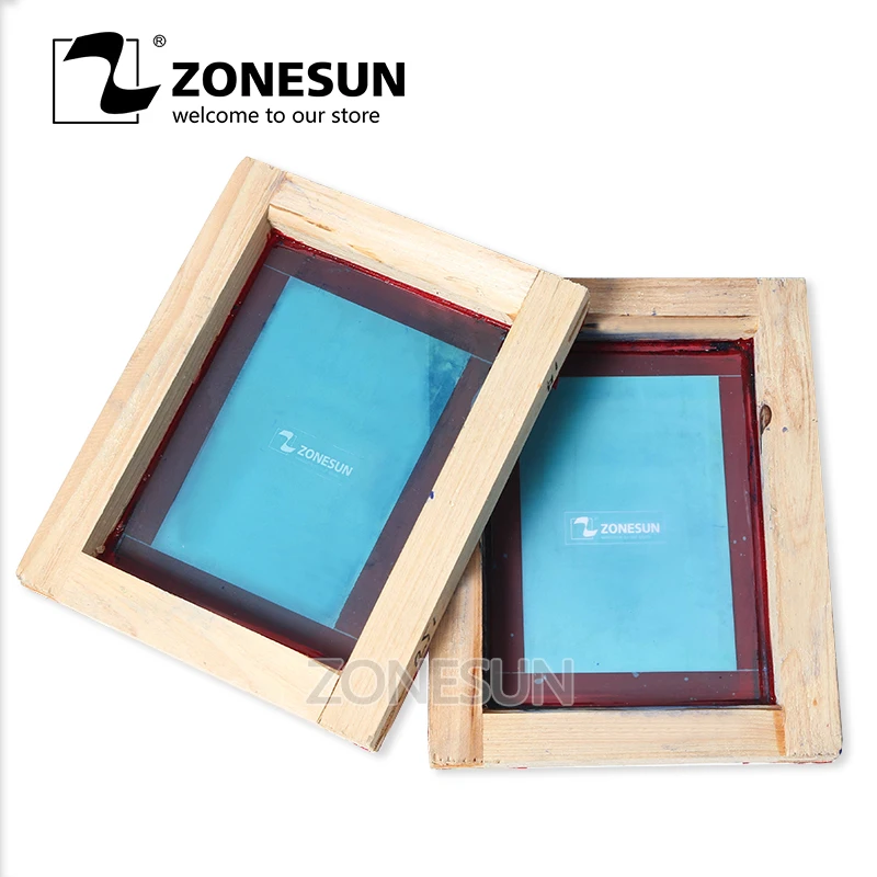ZONESUN пользовательские печатные деревянные рамки шелковая трафаретная печать