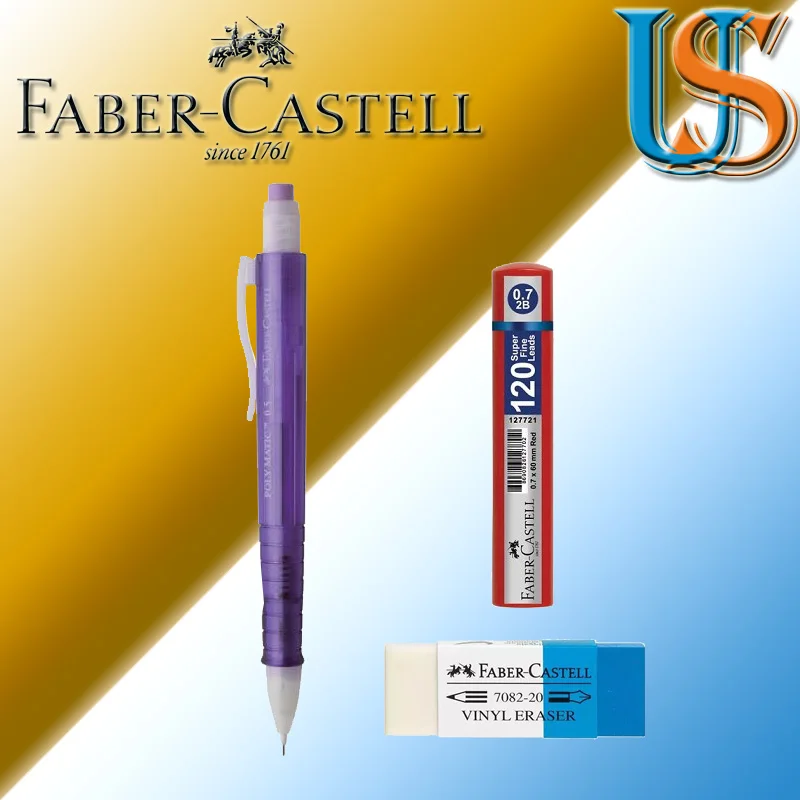 Faber Castell поли Matic 2312 0 7 механический карандаш + F.C. 127621 7X60 мм (120 шт в коробке) F. C. 188220