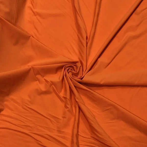Orange Матовый бифлекс, 180 gsm, растягивается в 4 направлениях, ширина 150 см, непрерывный крой, спандекс лайкра Ткань для шитья купальников, танцевальные костюмы - Цвет: Orange