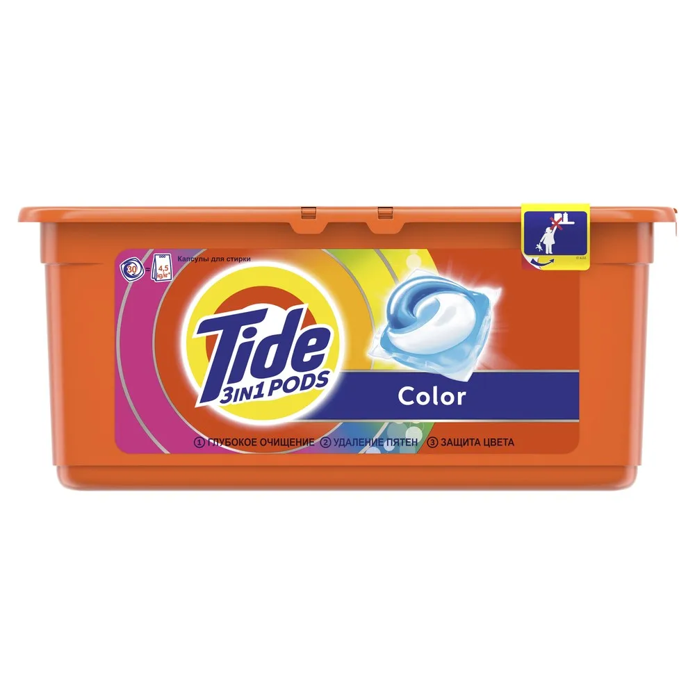 Капсулы для стирки Tide Color 30+ 30 шт. | Дом и сад