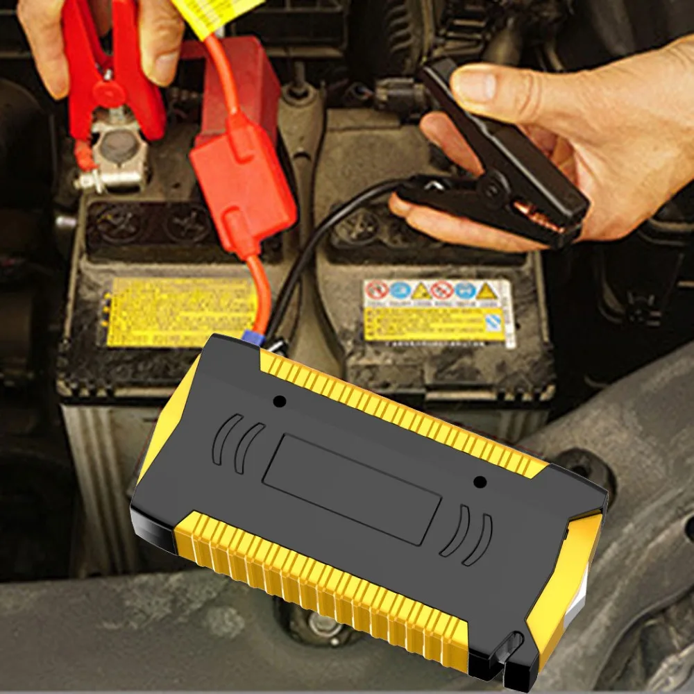 12V портативный многофункциональный стартер 4USB 600A Автомобильный Аккумулятор Booster