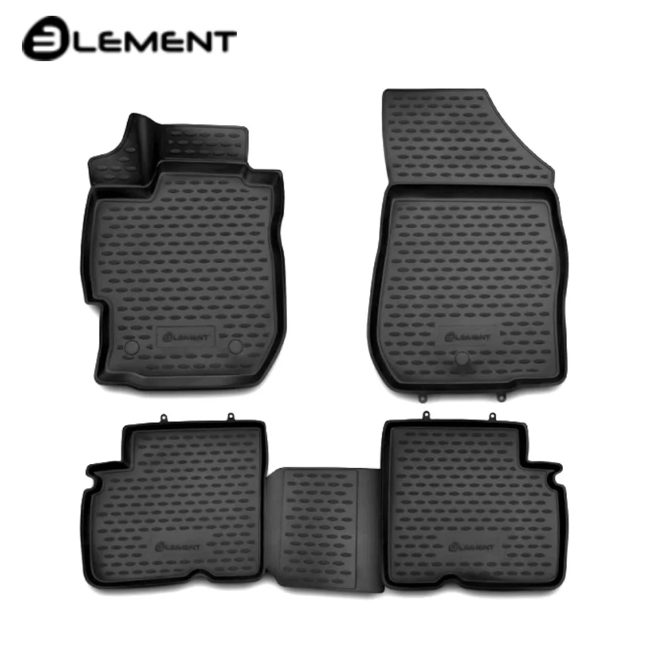 Для Nissan Almera G15 2013 2019 Коврики 3D в салон 4 шт./компл. полиуретан Element CARNIS10055K|3d floor mat|floor