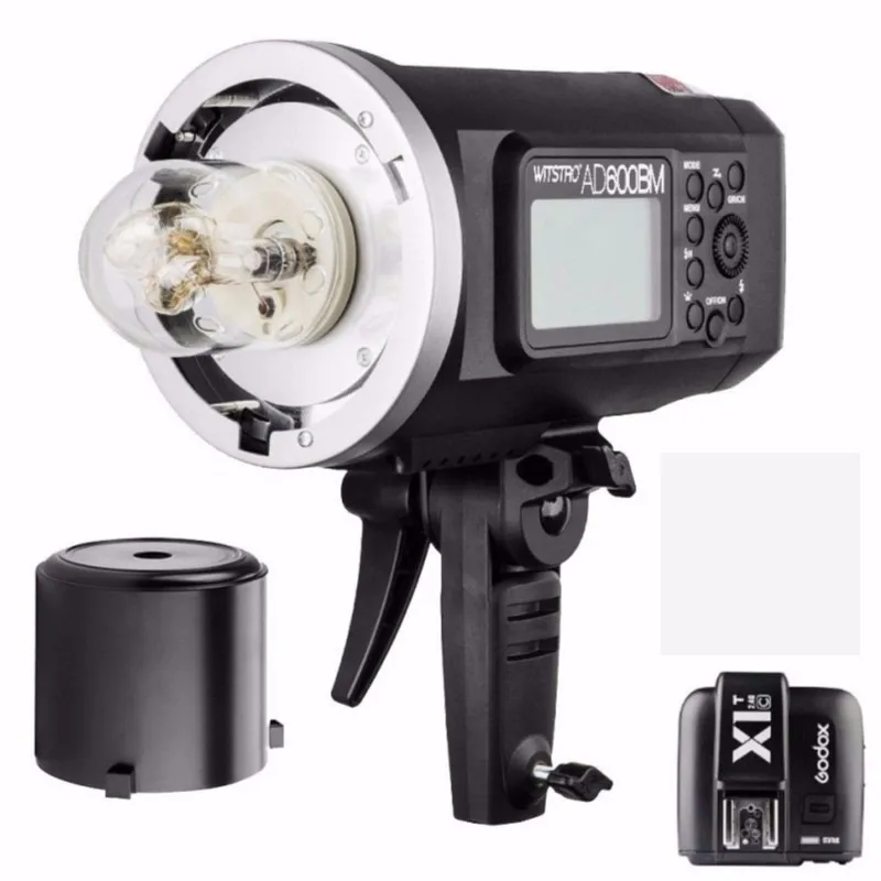 Godox AD600BM HSS 1/8000s 600W GN87 Outdoor Strobe Flash Light (Bowens Mount) +Battery+Charger Adapter + X1T-C Trigger For Canon |
