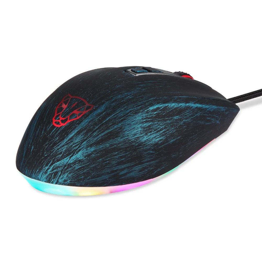 Motospeed V60 профессиональная Проводная игровая мышь 5000 DPI 7 клавиш Ультра-быстрая Pmw3325