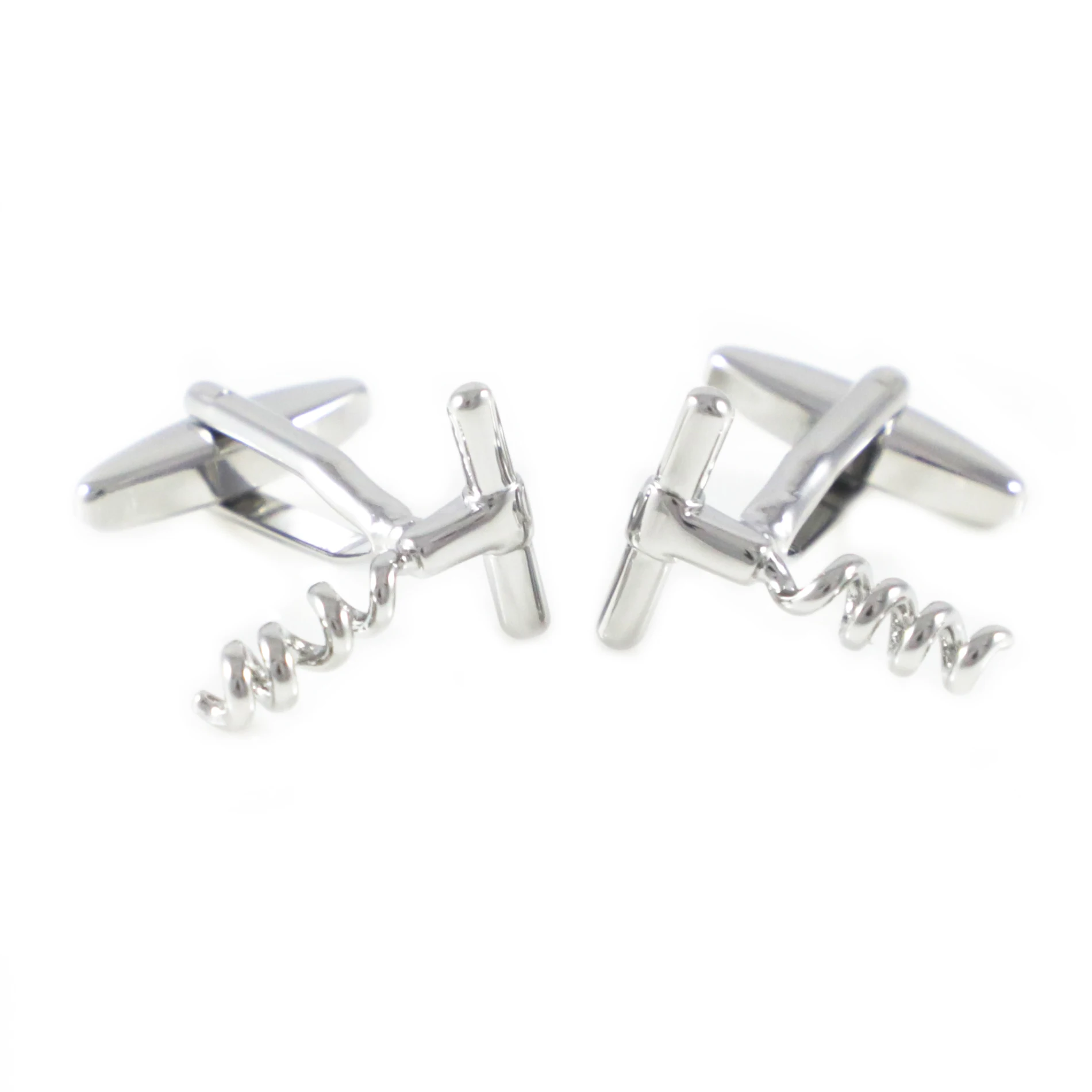 Novelty Silver Tone Wine Bottle Opener Corkscrew Cuff Links Father's Day Gift Birthday Gifts Wedding | Украшения и аксессуары