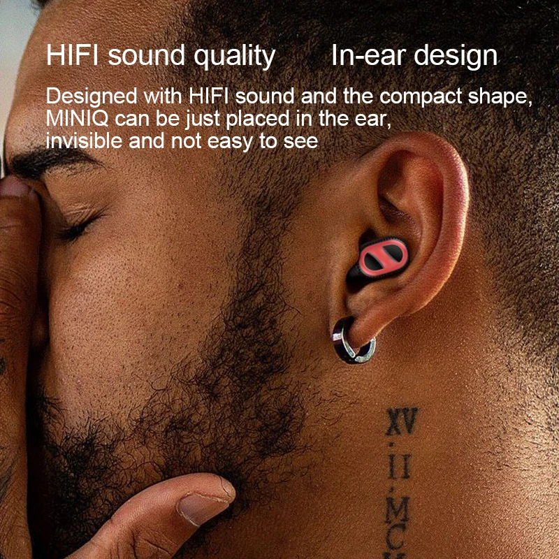 Мини Bluetooth Беспроводной спортивные наушники Handsfree гарнитура вкладыши футляр для