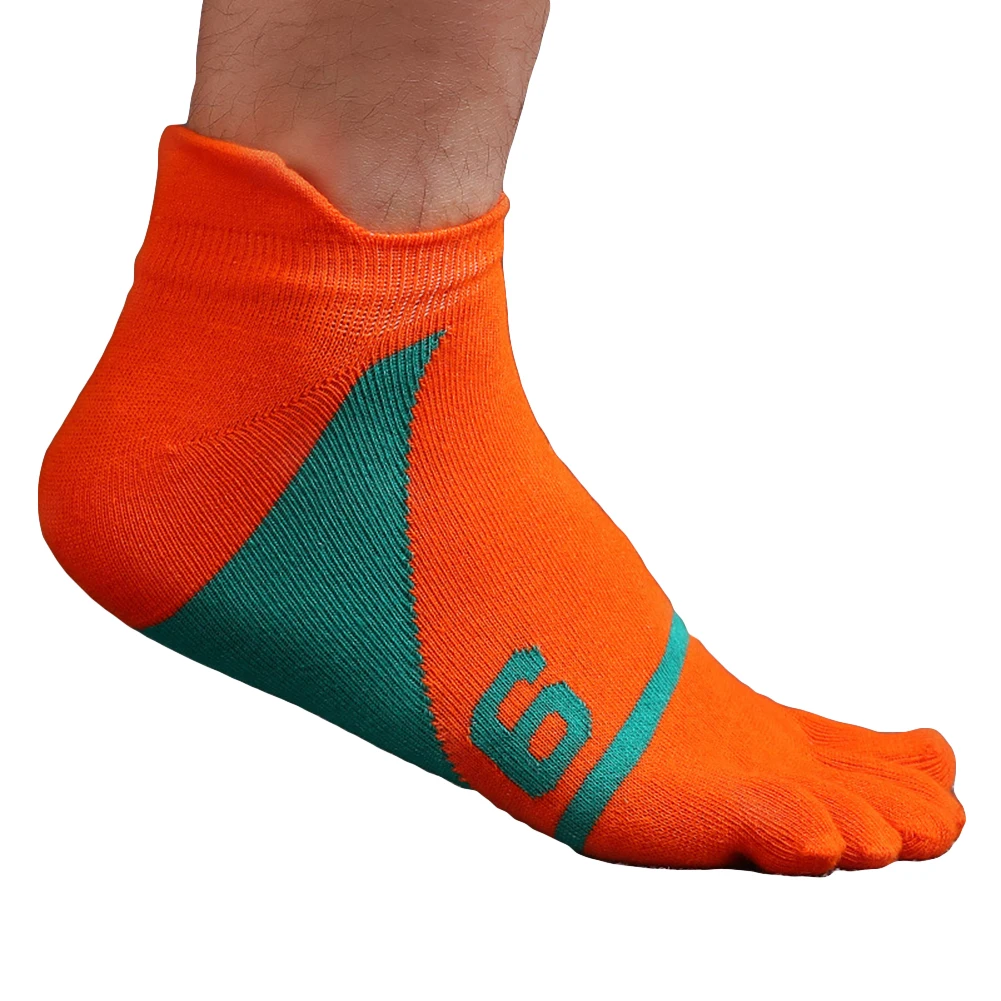 Мужские повседневные удобные мягкие хлопковые носки башмачки с пятью