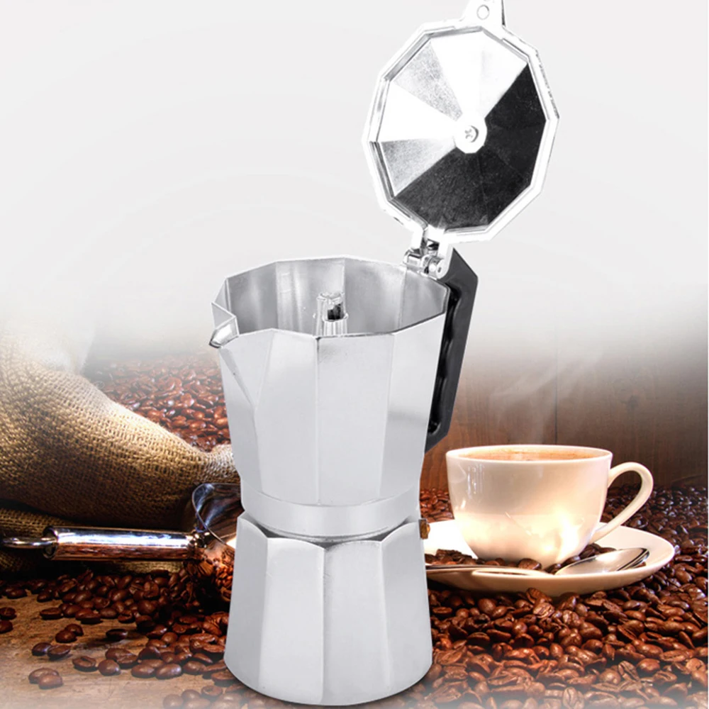 Новинка 150 мл Moka pots эспрессо Экспресс плита алюминиевая кофейник кофейники кафе