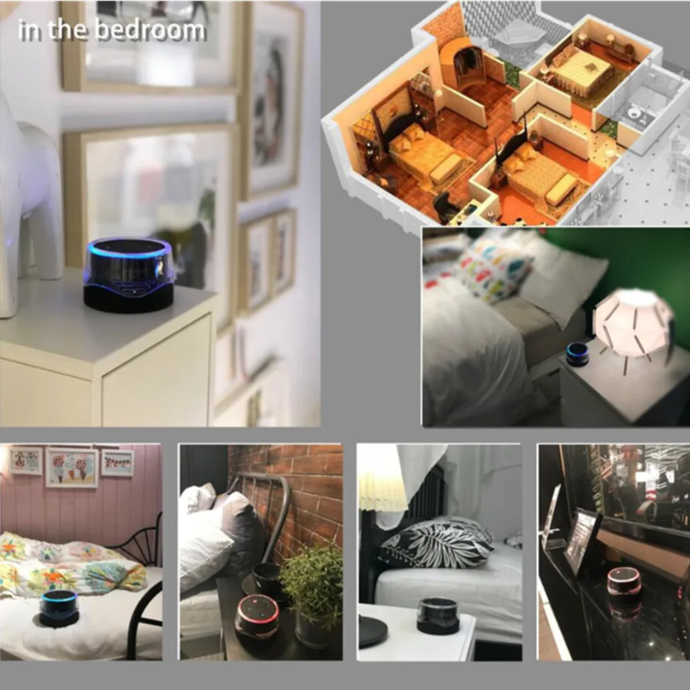 Для Echo Dot 1/2 динамик мобильная база питания зарядная док станция прозрачный