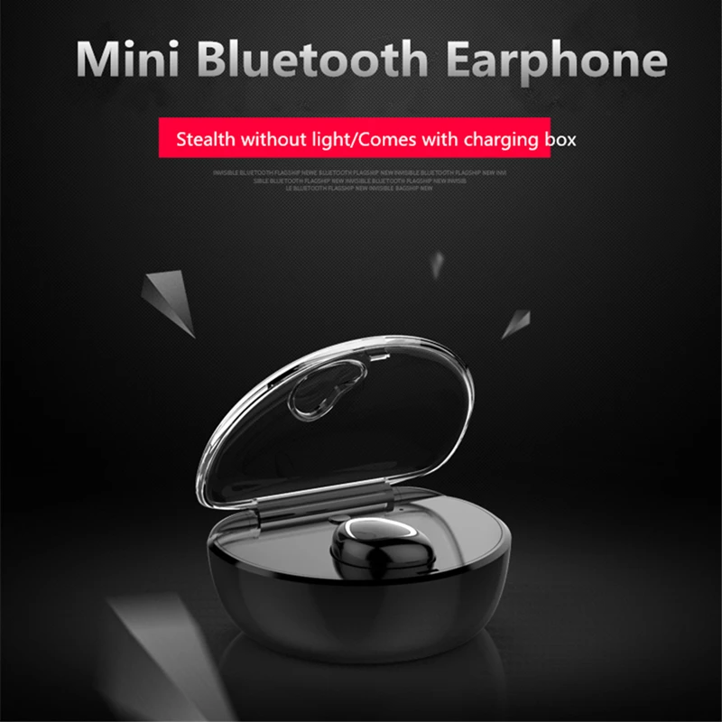 2018 мини Беспроводной Handsfree Мода Бизнес гарнитура Bluetooth Noiseproof Спорт мобильный