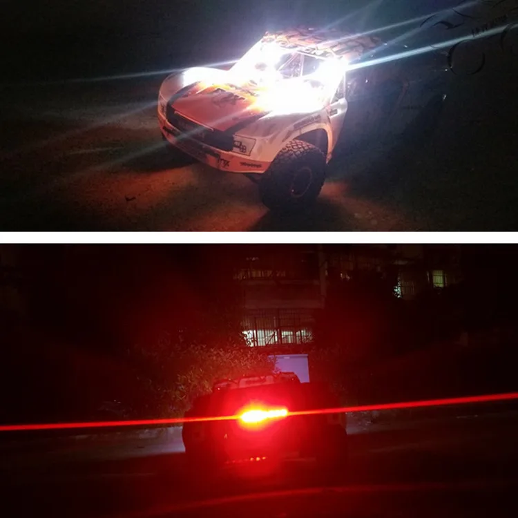 RC автомобильные детали передний светодиодный фонарь задний с кронштейном для 1/7