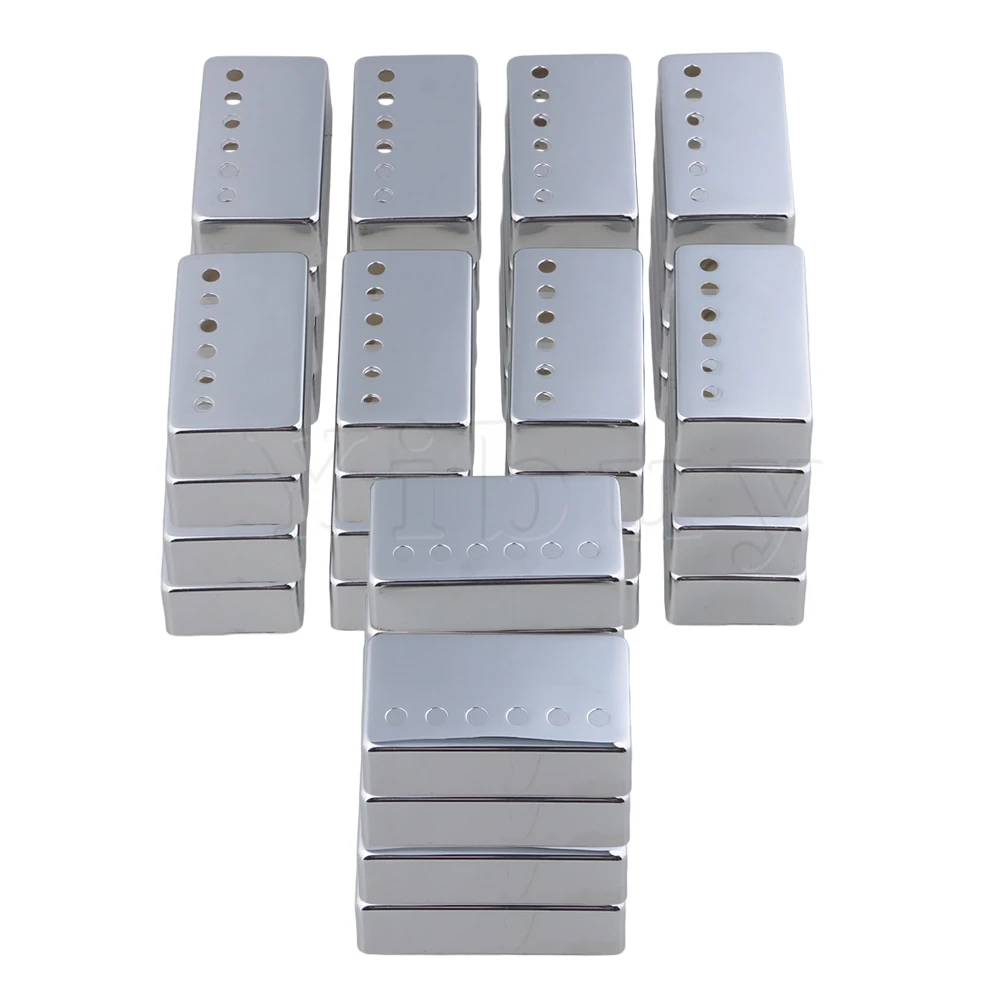 Yibuy 40 шт. хромированный 50/60 мм чехол Humbucker для гитары|Детали и аксессуары гитар| |
