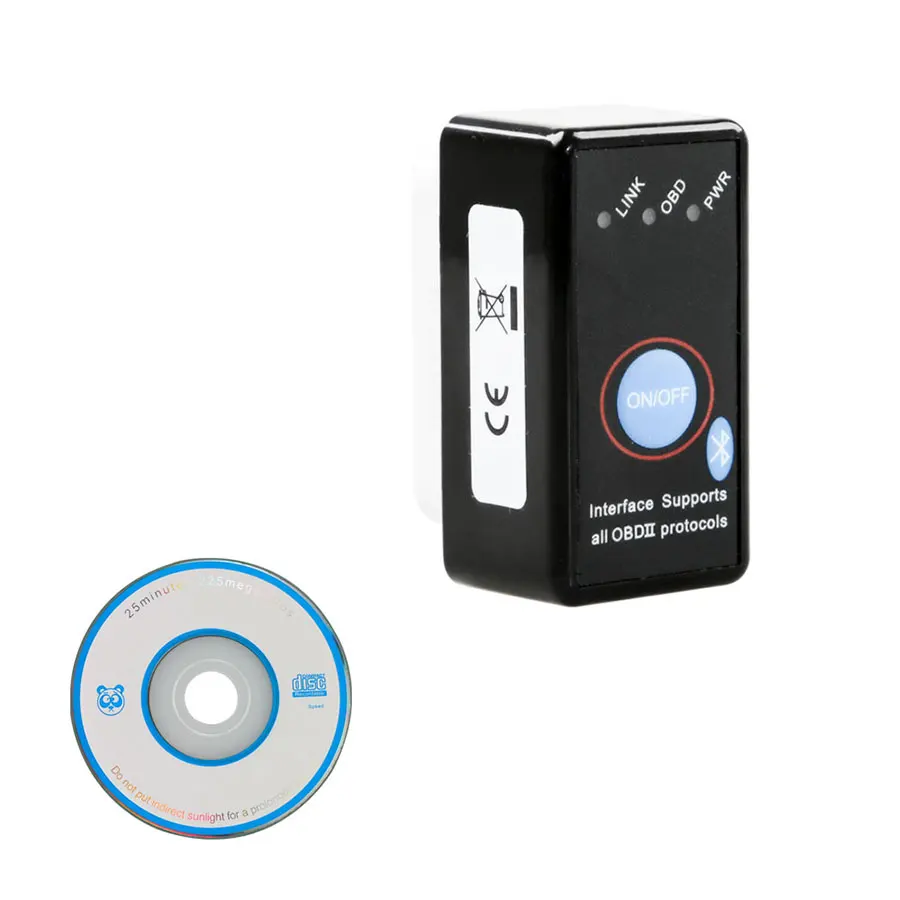 Новый Супер ELM327 Bluetooth OBD-II OBD Can с переключателем питания программного обеспечения