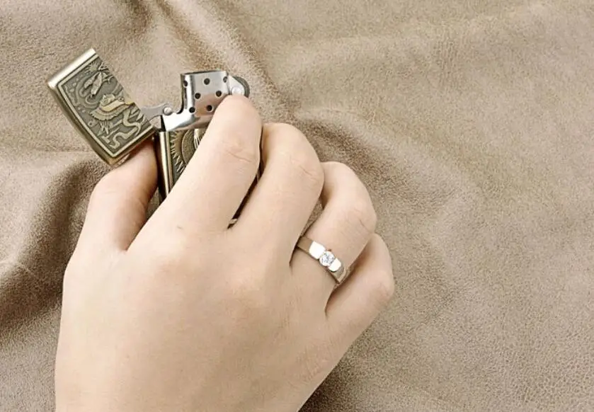 Мужское Винтажное кольцо с фианитом Joyas обручальное красного цвета кристаллом в