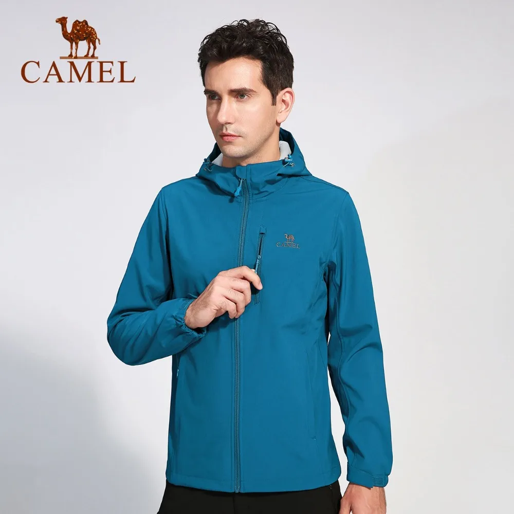 Мужская/женская уличная куртка CAMEL Softshell ветрозащитная Водонепроницаемая