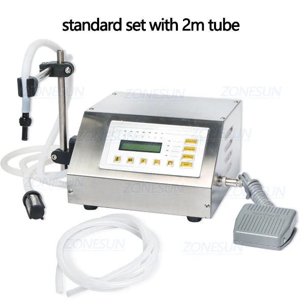 with 2m tube ZONESUN цифровой контроль духов разливочная машина Электрический заполнитель с насосом 5-3500 мл цифровой контроль разливочная машина - Цвет: with 2m tube