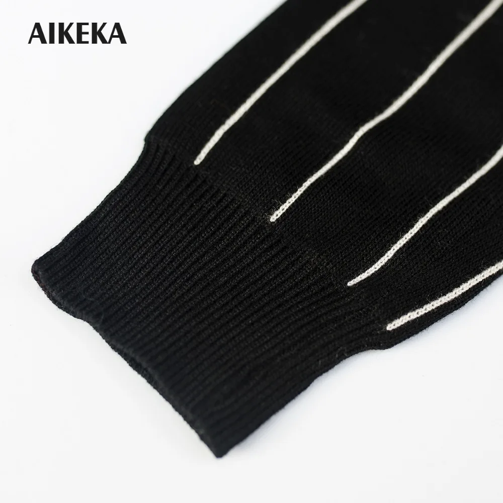Women top Autumn Winter Pullover vertical stripes all-match Female o-Neck jumper Loose blouse Casual basic knitted Sweater | Женская