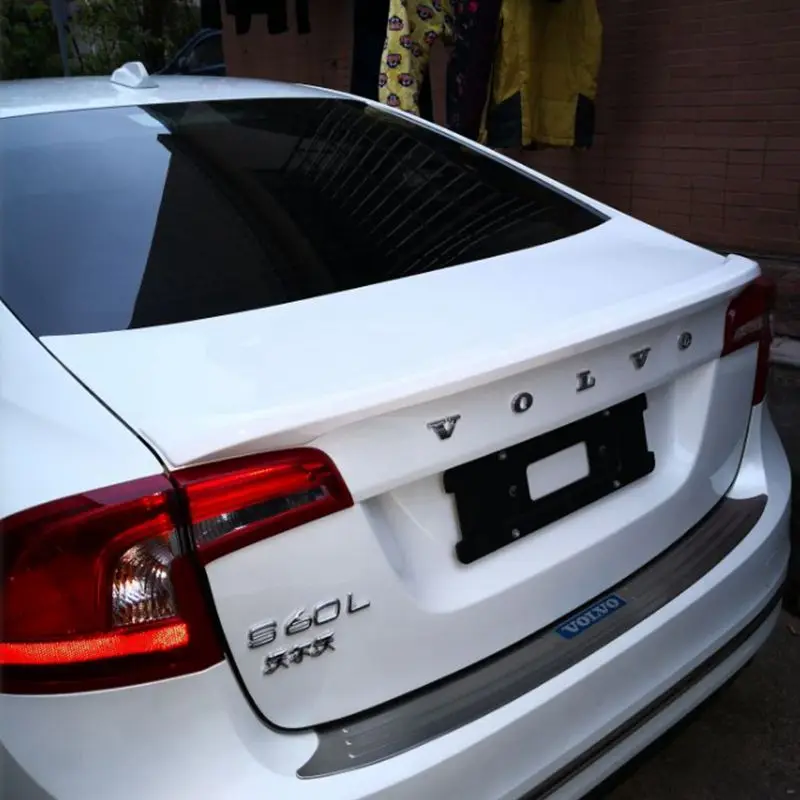 Спойлер для Volvo S60 спойлер из АБС материала заднего крыла автомобиля задний