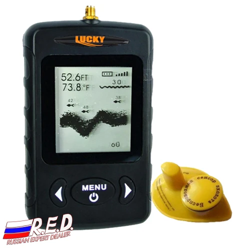 FFW-718BLK FFW718 lucky эхолот беспроводной Эхолот Русская версия легендарного беспроводной эхолот эхолот для рыбалки глубина сканирования 45 м, рабочий диапазон 120 м, по России от 2 дней курьером - Цвет: FFW-718BLK