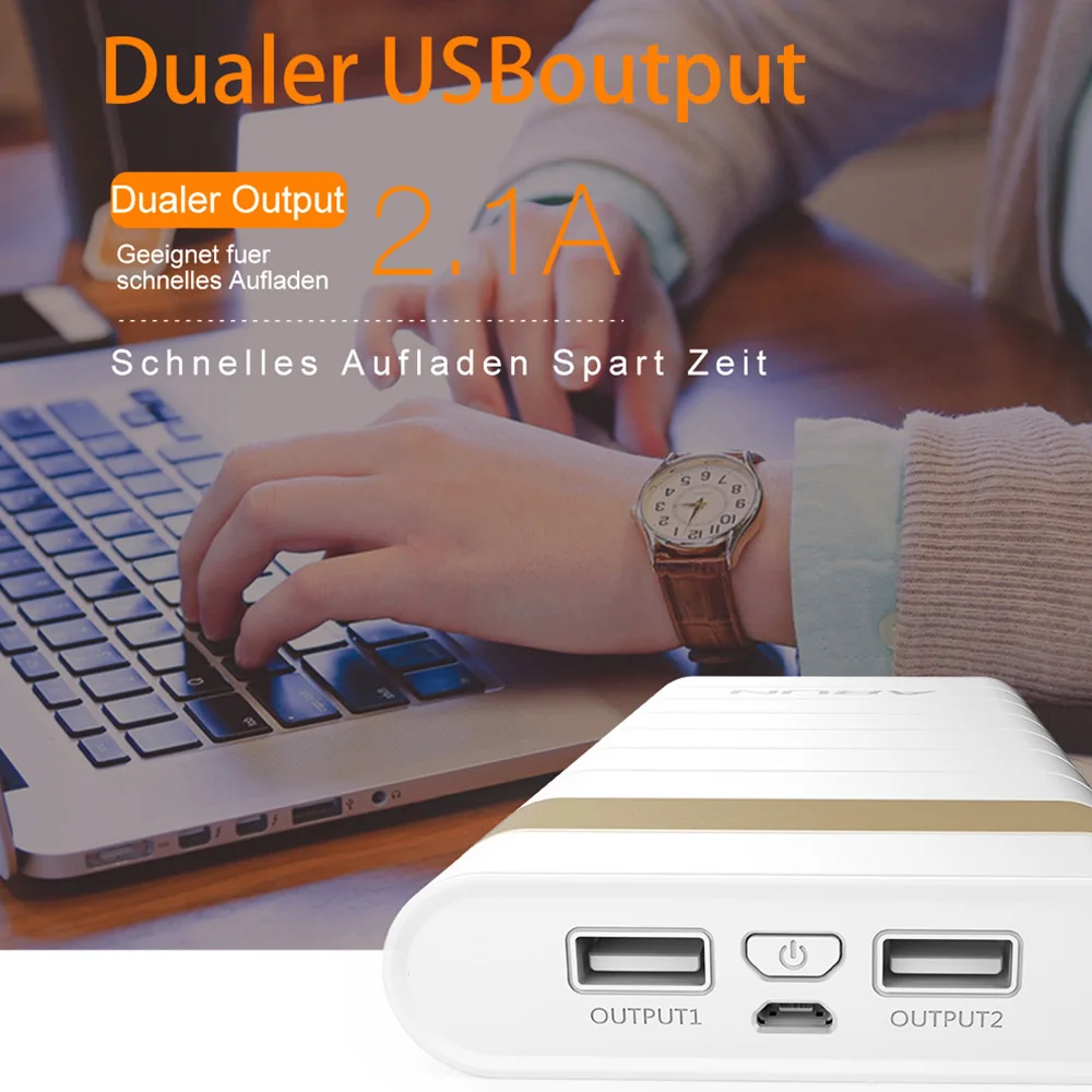 ARUN 20000 мАч Внешний аккумулятор PoverBank 2 USB power Bank портативное зарядное устройство
