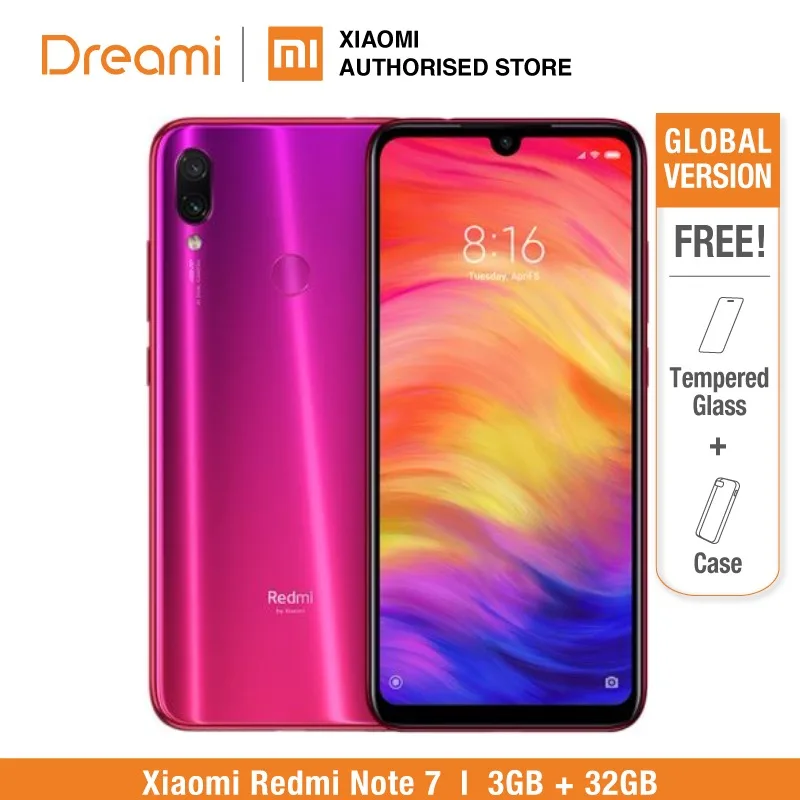 Глобальная версия Redmi Note 7 32 Гб rom 3 ram (Совершенно новая и официальная rom) note7