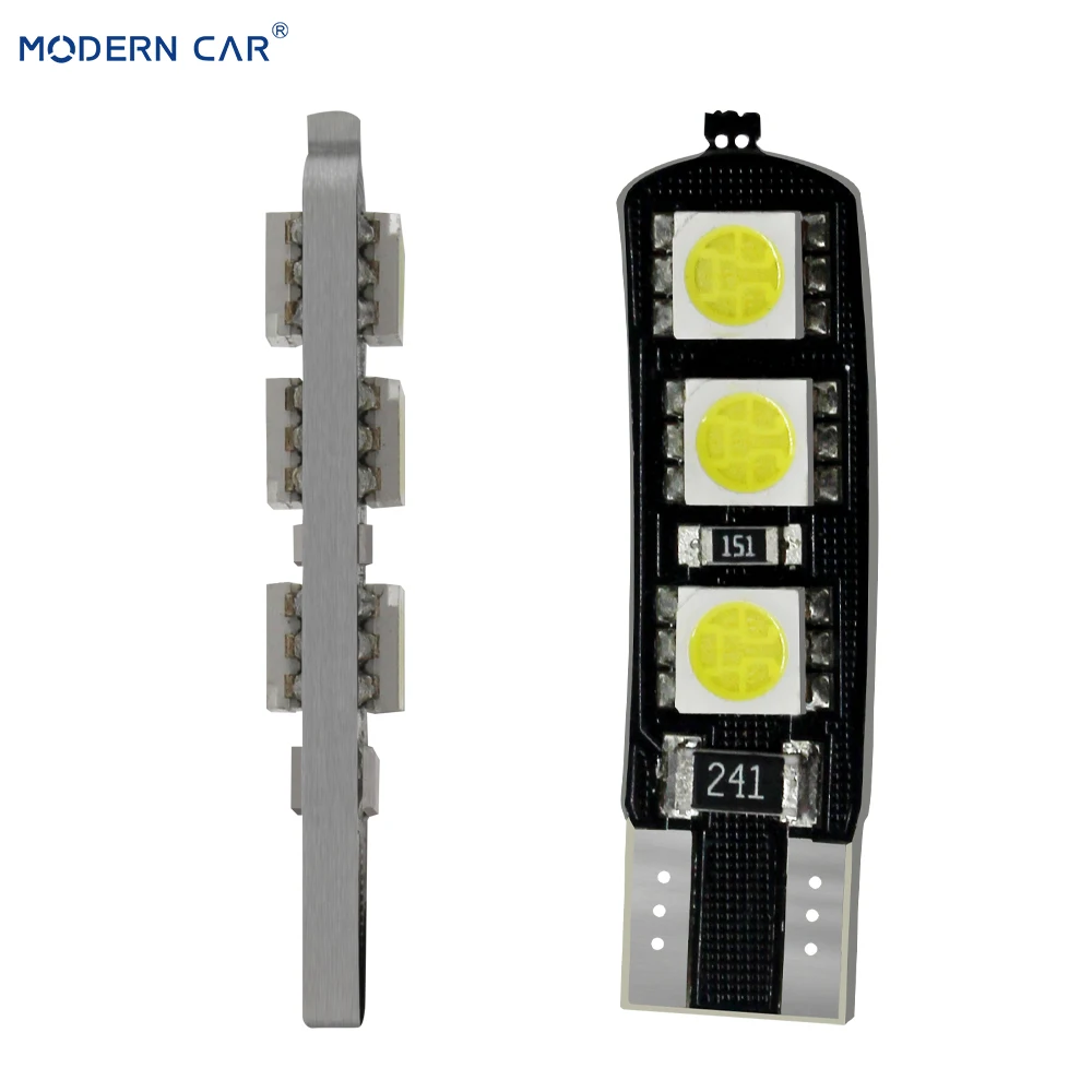 Современный автомобиль Canbus T10 6 SMD 5050 6SMD светодиодный W5W 194 168 501 Авто зазор