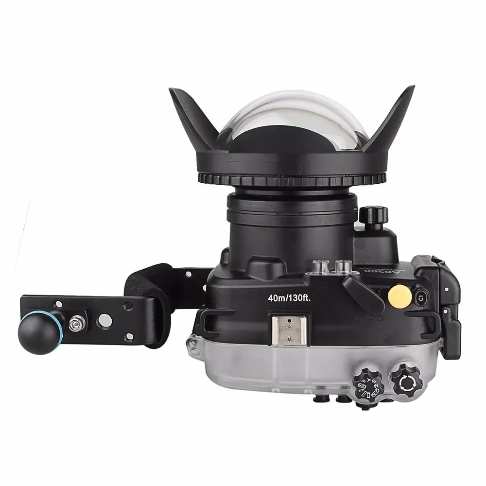 Водонепроницаемый корпус камеры Meikon 40 м/130 футов для Sony A6300 + алюминиевая ручка 67