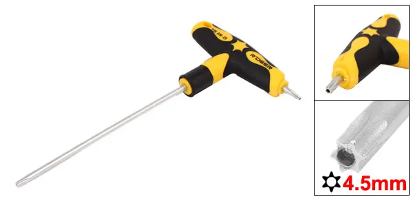 UXCELL Новый горячий 1 шт. T25 Т образная ручка Torx защитный динамометрический ключ Cr V