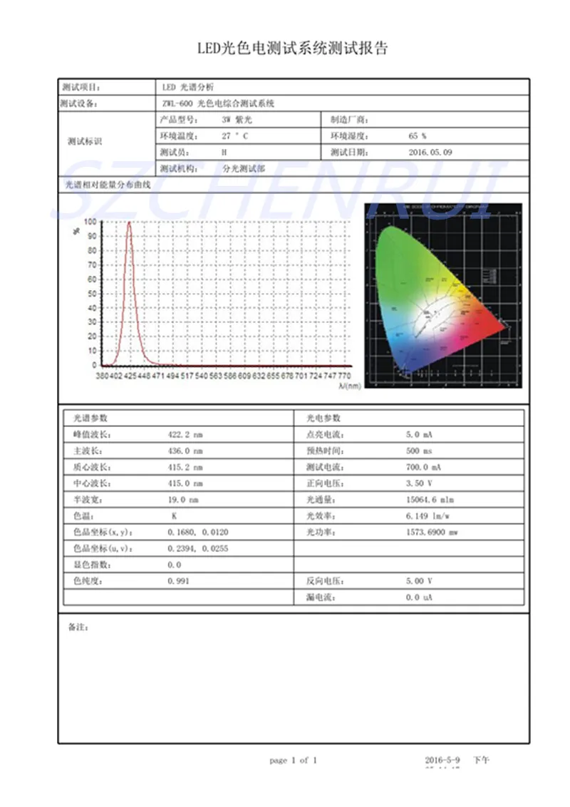 100 шт. высокомощный УФ светодиодный 3 Вт 420NM 425NM светодиодный светильник ing светильник UV светодиодный светильник 3 Вт фиолетовый