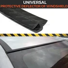 Защитный дефлектор ветрового стекла для любого автомобиля, универсальная резиновая защита, аэродинамическая функция, Стайлинг, накладка, аксессуары
