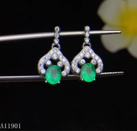 kjjeaxcmy fine jewelry identification of 925 silver inlaid celestial emerald ear nails opikly