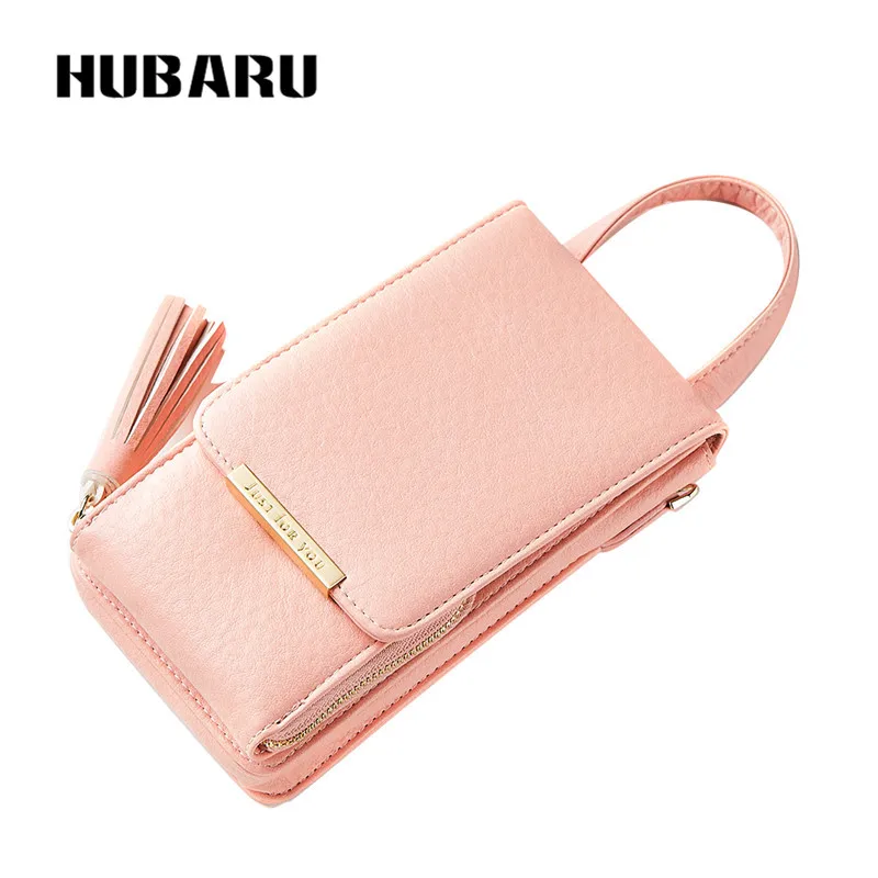 HUBARU Women Wallets Black Color Zipper Chains Wallet Female Fashion PU Leather Clutch Clamp Standard Slim Design Coin Purse | Багаж и