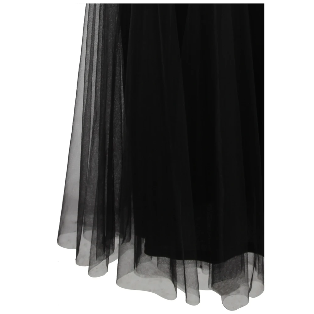 

Angel-fashions Women's V Neck Floral Embroidery Sequin Evening Dress Cap Sleeves Vintage Long Party Gown Black J-190501-S