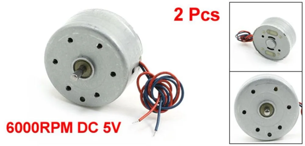 UXCELL 2 шт. DC 5 в мотор RC300 FT 08800 6000 об/мин микро для Cd DVD плеера 24*12 мм DH|micro motor|motor formotor