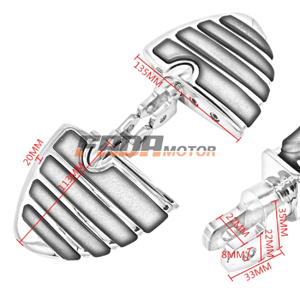 Подножки передние для Yamaha Stryker VStar Drag Star XVS1100 650 под заказ Vmax 1200 Bolt XV950 схож XV750 1100 85-15