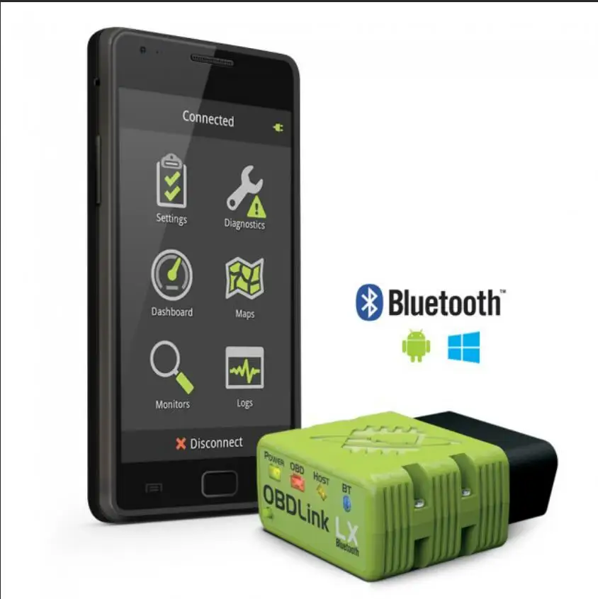 OBDLink LX Bluetooth для гибридных автомобилей Toyota доступ к HSD информации лучшего