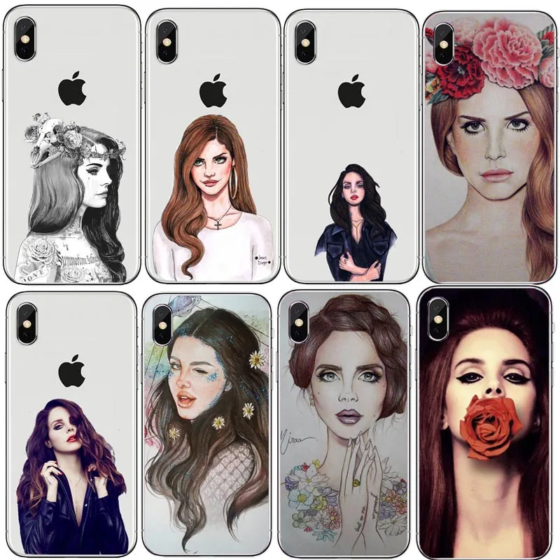 Сексуальная Певица модель Lana Del Rey телефон Жесткий ПК чехол для Iphone 7 6 6S 8 Plus 5S SE X 11Pro