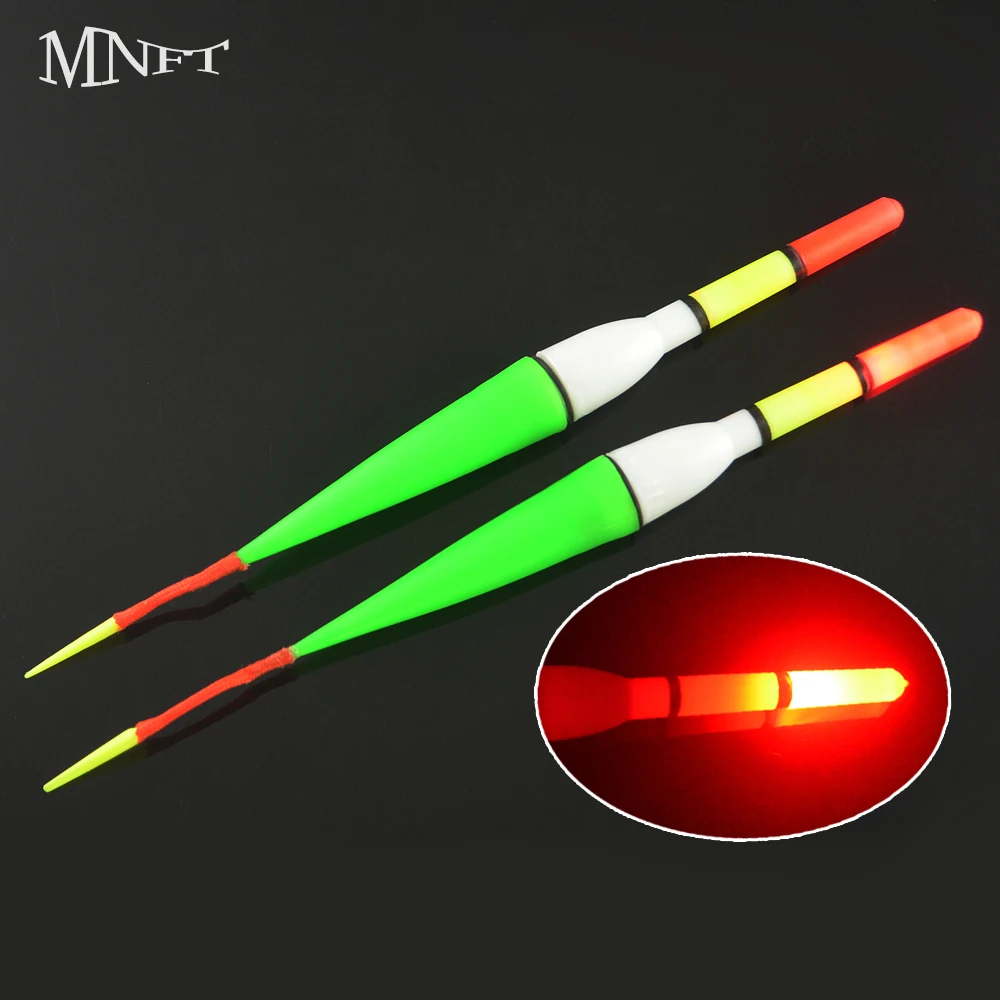 MNFT 4 шт. красный мигающий буй светодиодный поплавок для ночной рыбалки озерной