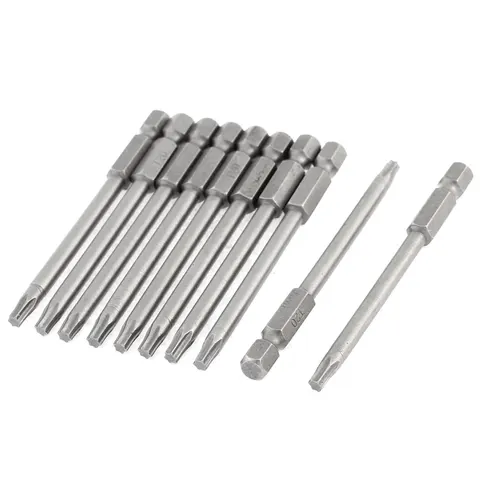UXCELL 10 шт. T20 Магнитные отвертки с наконечником Torx, круглый хвостовик, длинная рука, длина 75 мм, набор отверток, ручные инструменты набор отверт