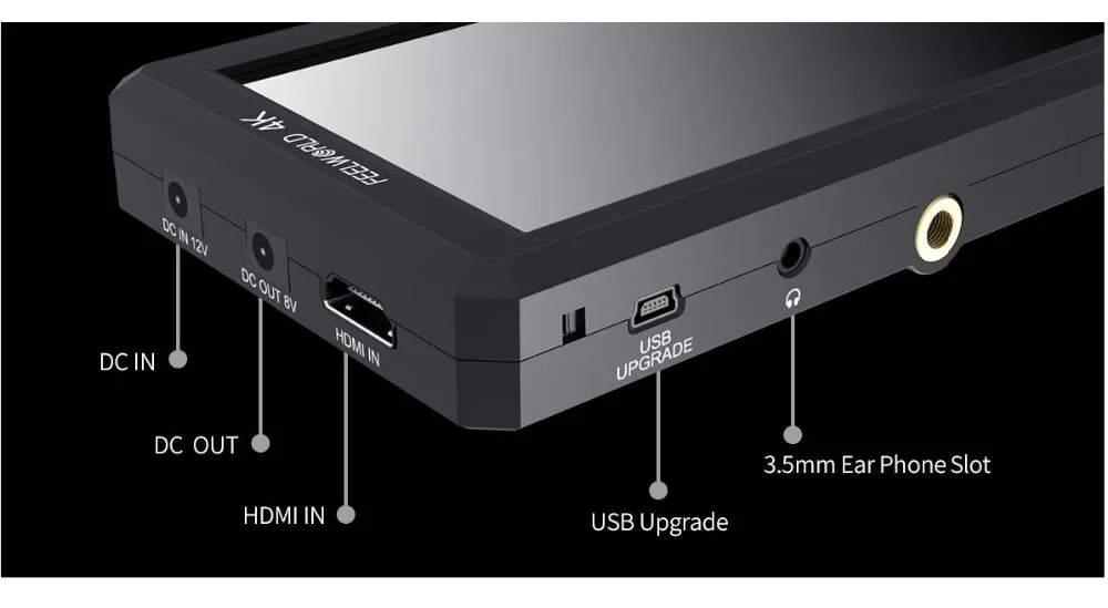 Feelworld F6 5,7 дюймов Full HD 1920x1080 ips DSLR HDMI полевой видео монитор с наклонным рычагом питания для ручного карданного стабилизатора
