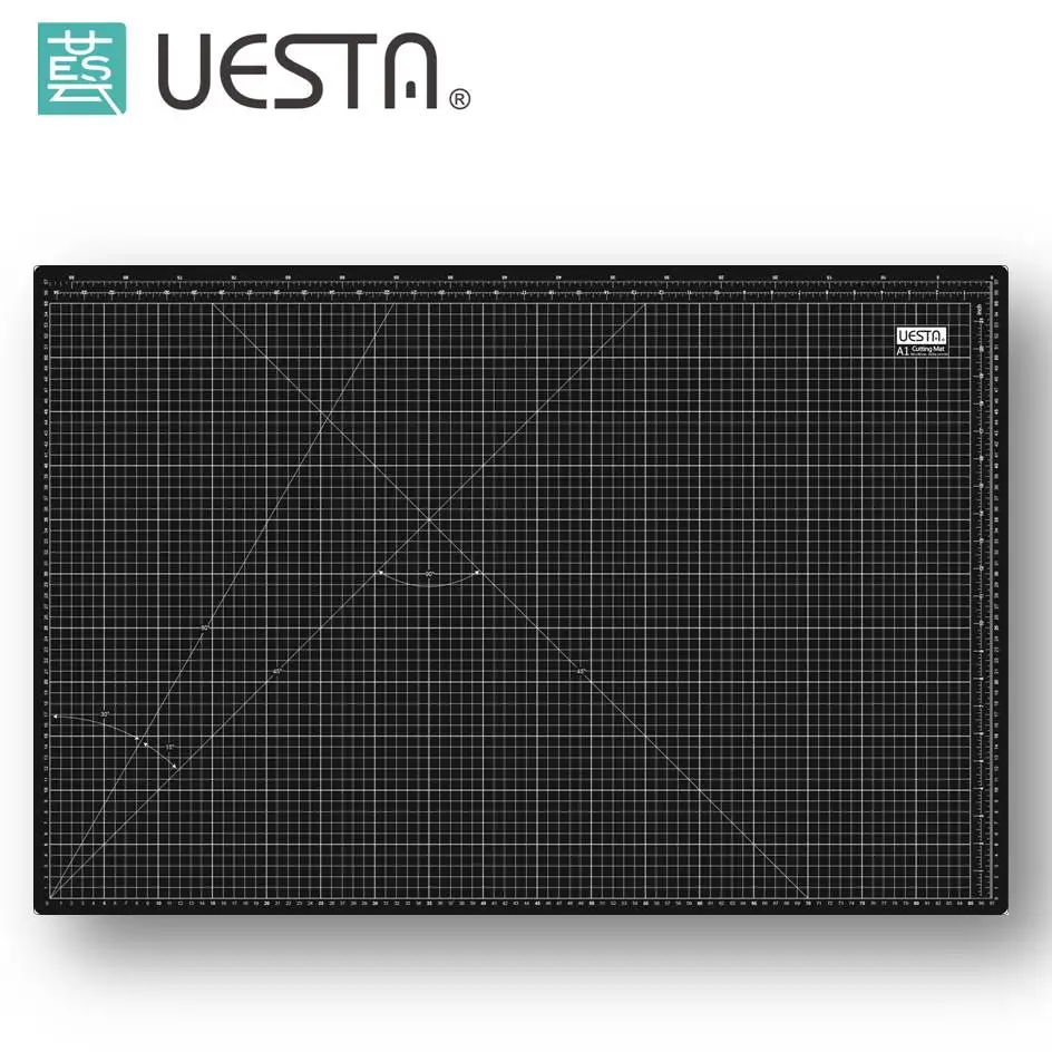 A1 размер UESTA 90x60 см Сетка ПВХ самовосhealing вающиеся коврики для резки - Цвет: A1 Black