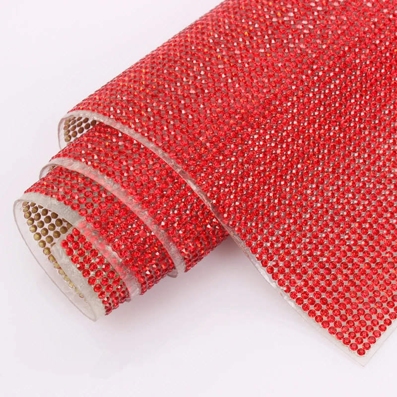 Ss6 Crystal AB сетчатой отделкой 24*40 см Стекло стразами использовать для свадебных