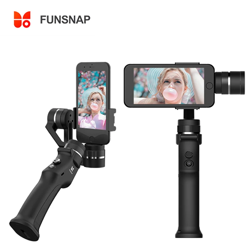 Funsnap захват 3 оси ручные стабилизаторы стабилизатор для смартфон GoPro 6 SJCAM xiaoyi 4 к камера не DJI Осмо 2 ZHIYUN FEIYUTECH