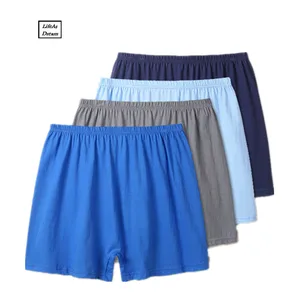 Боксеры мужские хлопковые 4 шт.комплект, модное нижнее белье, пикантные мягкие и удобные боксеры