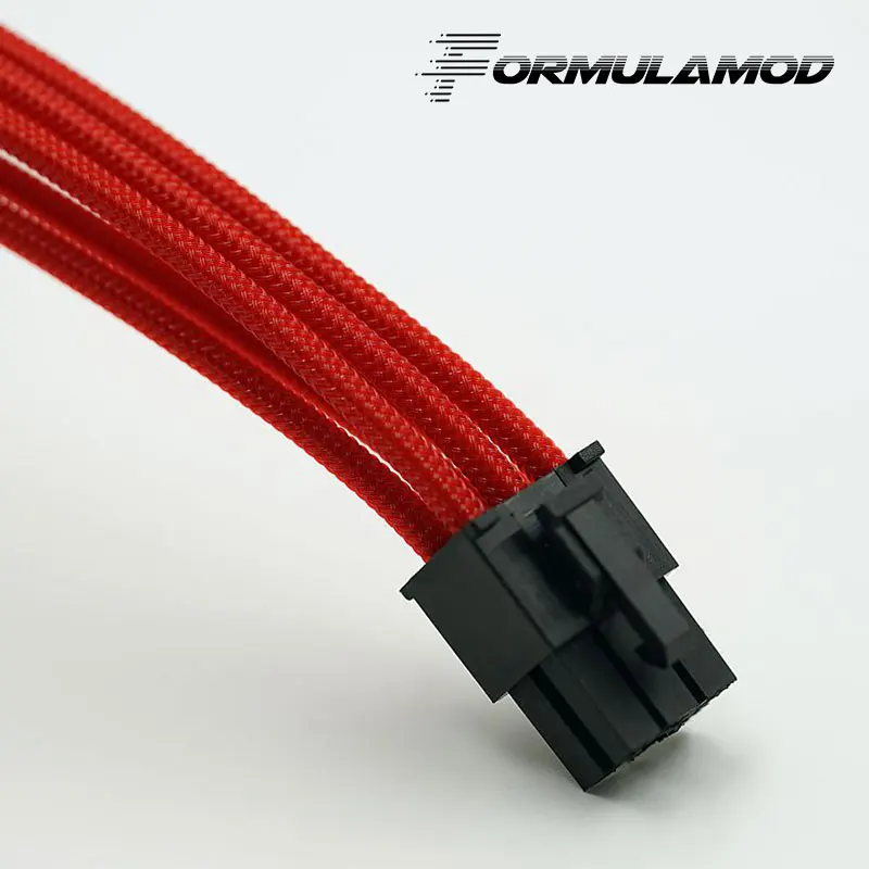 FormulaMod Fm-PCI6P-A, PCI-E 6Pin GPU удлинитель питания, материнская плата 18AWG 6Pin многоцветные соответствующие кабели расширения - Цвет лезвия: Red