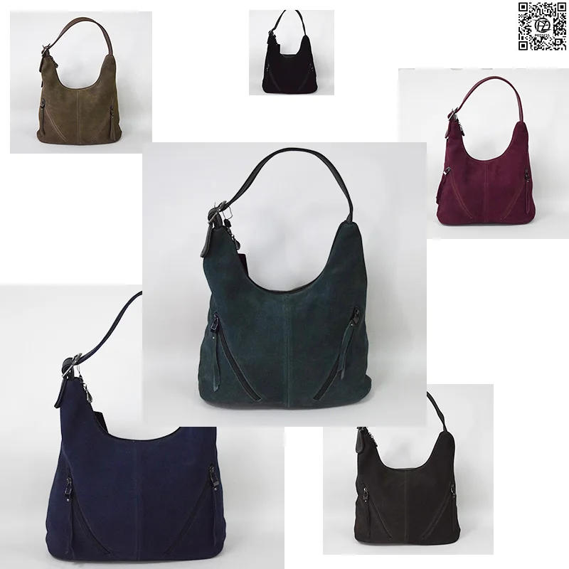 Марка носит женская мягкая Замшевая сумка|Сумки с ручками| |