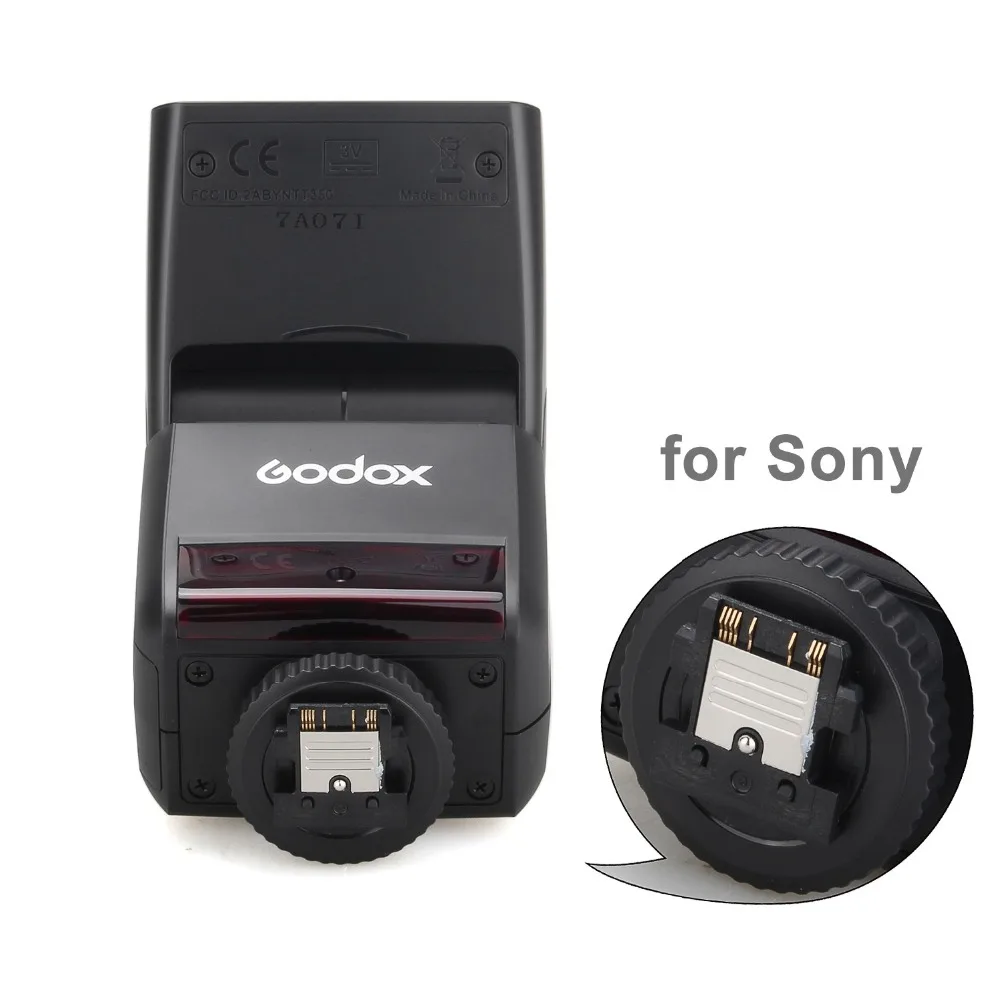 Вспышка для камеры Godox Mini Speedlite TT350S TTL HSS GN36 фотопередатчик Sony A9 A7 II III A7R A7R2 A6000 A6300 |