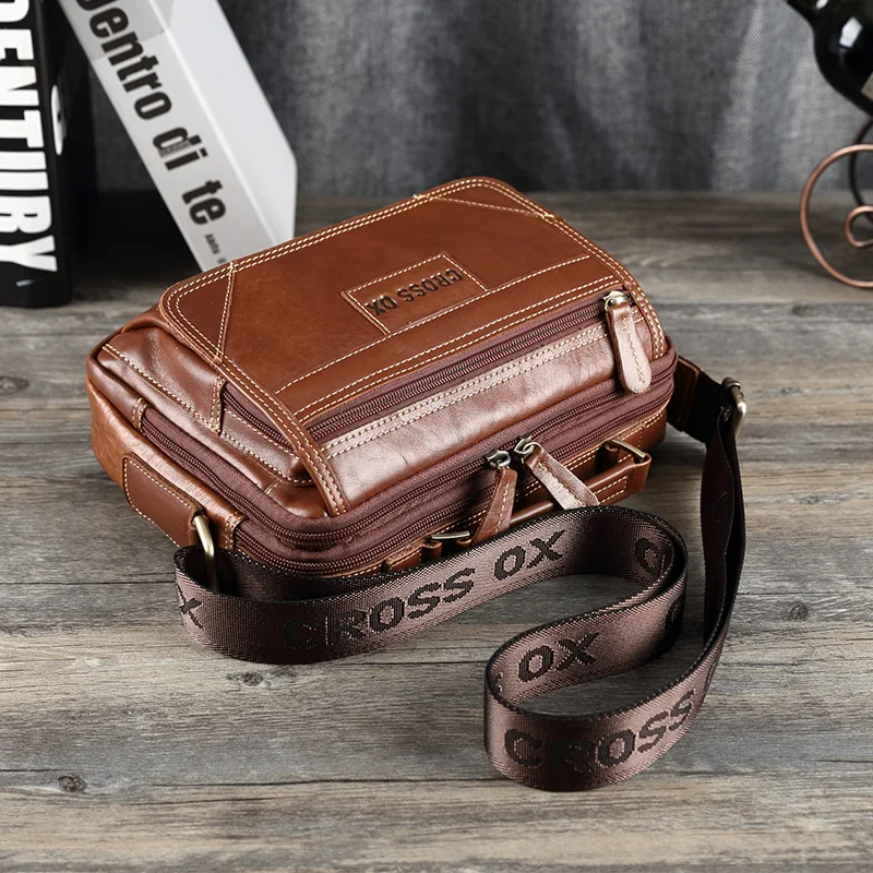 CROSS OX Кожаная мужская сумка через плечо Сумка для мужчин лучший подарок мужчине