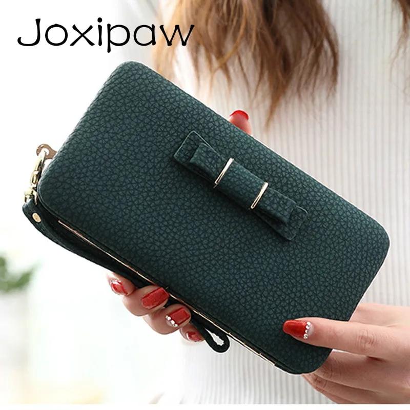 

Joxipaw Card Holders Cellphone Pocket Gifts For Women Money Bag Clutch Coin Purse Ladies Purse Wallet Female Famous Brand