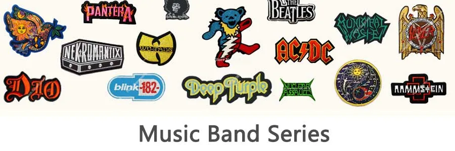Foo fightors MY CHEMICAL Pearl jam Романтика королева Linkin Park вышитая музыкальная группа патч футболка Передача Рок Панк значок